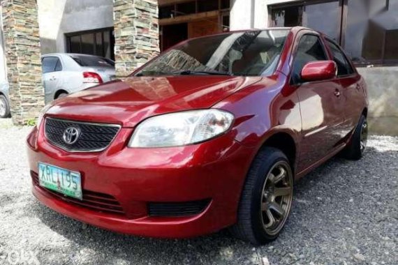 Toyota vios 2004 sedan red for sale 