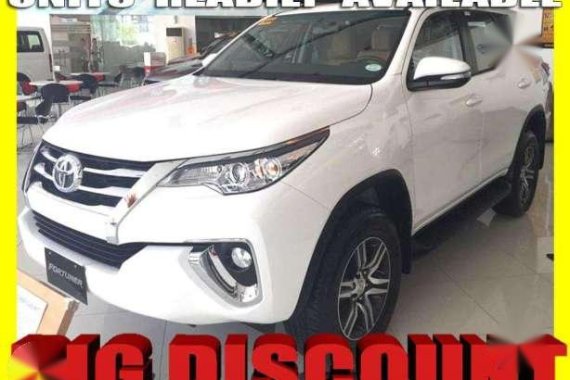 Toyota FORTUNER 2018 Big Discount Hiace Hilux Innova Avanza Vios 2017