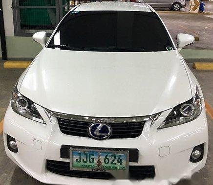 Lexus CT 200h 2013 WHITE FOR SALE