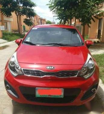 Kia Rio Hatchback 2012 AT Red For Sale 