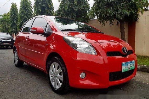 Toyota Yaris 2012 RED FOR SALE