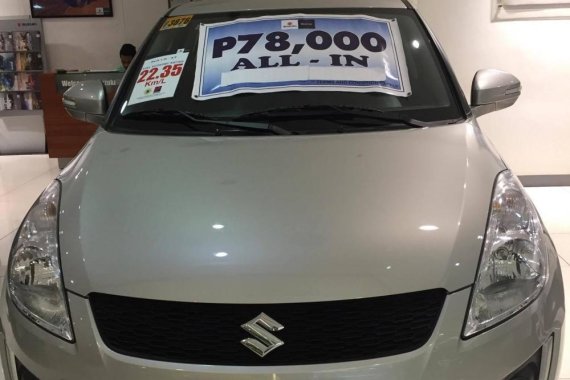 Suzuki Swift 2017 Manual Gasoline P658,000 for sale 