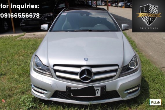 2013 Mercedes Benz C250 Coupe 20,000km Gas A/T