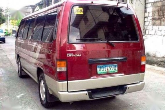 All Original 2012 Nissan Urvan Escapade For Sale