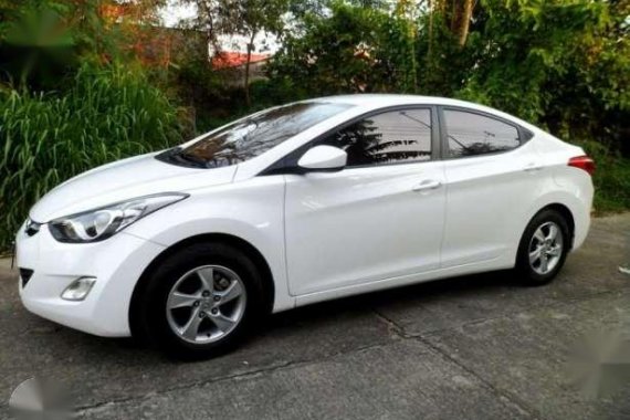 2012 Hyundai Elantra AT White For Sale 