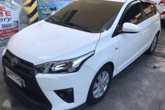 Toyota Yaris 1.3E AT 2016 White For Sale 