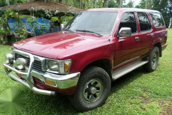 Toyota Hilux Surf MT Red SUV For Sale 