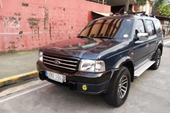 Ford Everest 2004 2x4 2.5 MT Blue For Sale 