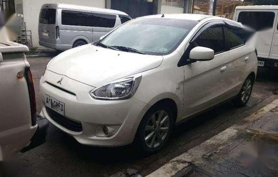 2014 Mitsubishi Mirage GLS HB White For Sale 