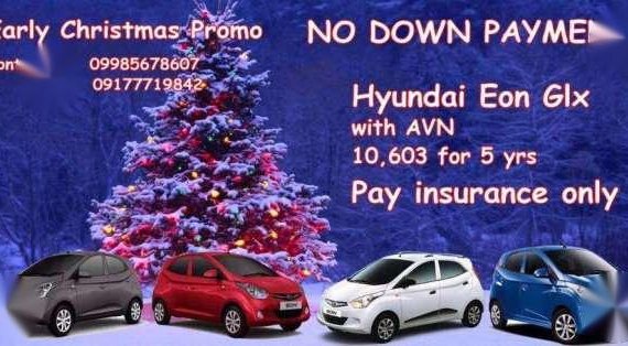 2017 Hyundai EON Glx with AVN ZERO down all in pwede PS Bank approval