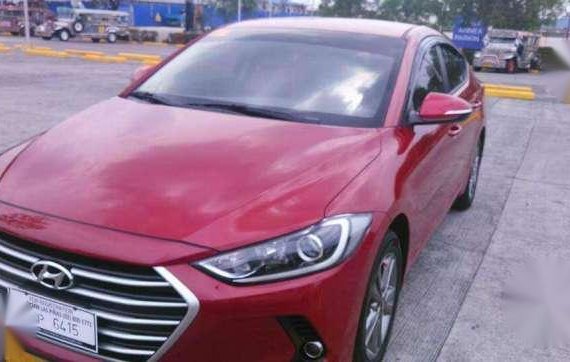 Hyundai Elantra 1.6 AT Red Sedan For Sale