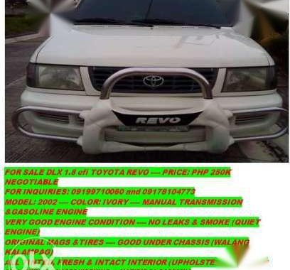 For sale Toyota Revo for sale 