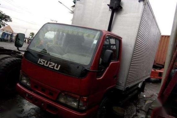 ISUZU elf aluminum van 4hf1 Nkr 14ft giga