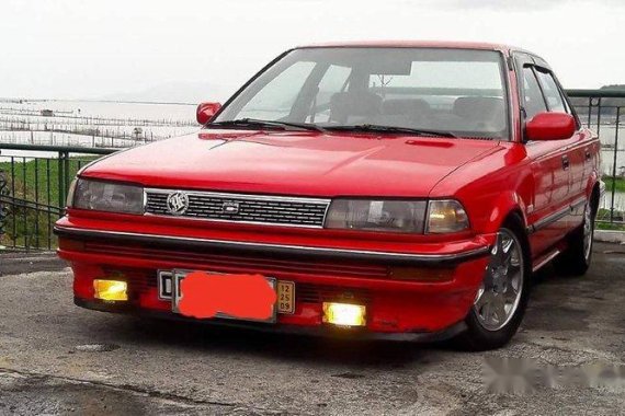 Toyota Corolla 1989 red FOR SALE