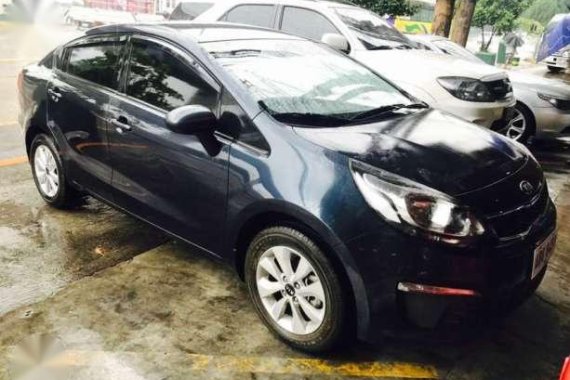 2015 Kia Rio EX MT Blue Sedan For Sale 