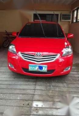 2013 Toyota Vios E AT Red Sedan For Sale 
