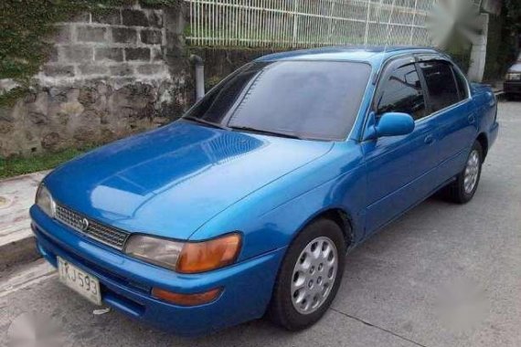 1996 Toyota COROLLA GLi MT Blue For Sale 