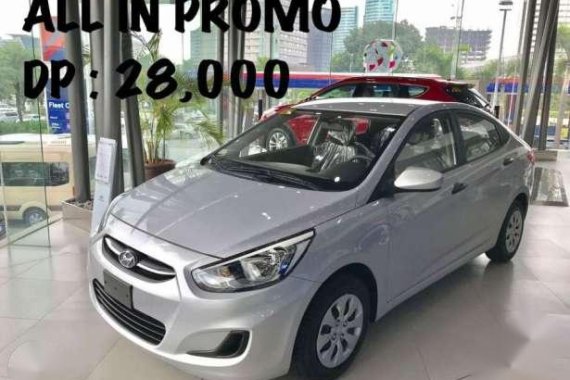 Hyundai Accent 28k MT 38k AT all in lowdownpayment best deal 