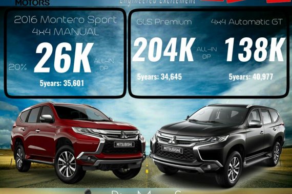 Montero Sport Premium,Montero Sport 4x4 MT,GT! INQUIRE NOW!!