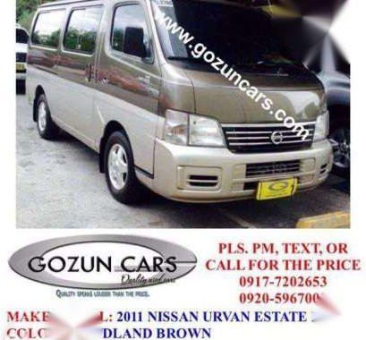 2011 Nissan Urvan Estate Manual Diesel for sale 