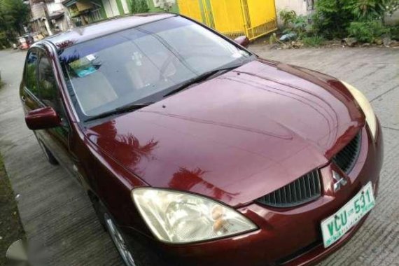 2005 Mitsubishi Lancer gls AT red for sale 