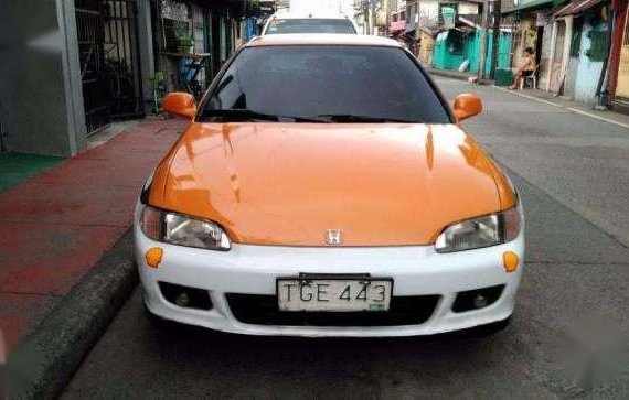 Honda Civic Hatchback 1992 MT Orange For Sale 