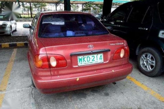 Toyota Corolla Altis XE 1999 Red For Sale 