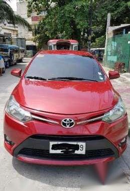 Toyota Vios E 2015 AT Red Sedan For Sale 