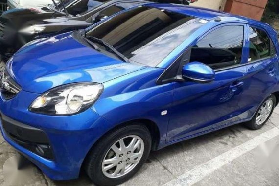 Honda Brio 2015 model blue for sale 