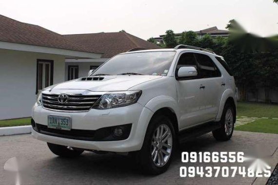 2013 Toyota Fortuner Diesel Automatic Pearl White 20 inch Rims 26000km