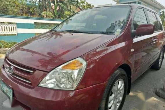 Kia Carnival 2.9 2009 CRDi AT Red For Sale 