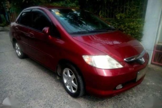 Honda City i-Vtec 2005 AT Red Sedan For Sale 