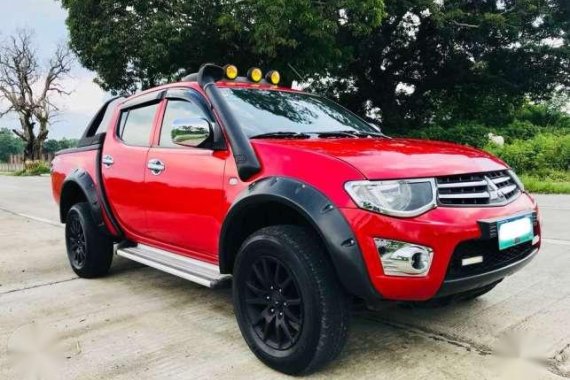 Mitsubishi Strada 2012 4x2 GLX-V Red For Sale 