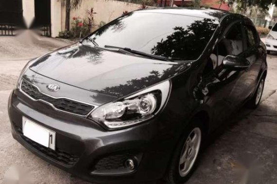 Kia Rio Hatchback 2015 AT Gray For Sale 