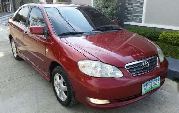 Toyota Corolla Altis 1.8 2004 Red For Sale 