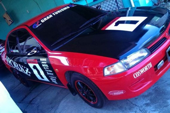 Mitsubishi Lancer 1999 Gasoline Manual Red for sale 