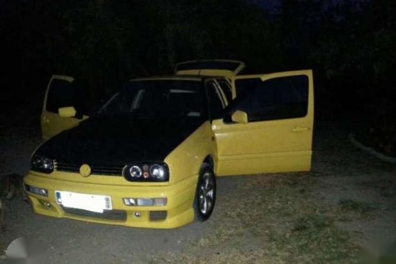 Volkswagen MK3 Golf GLi MT Yellow For Sale 