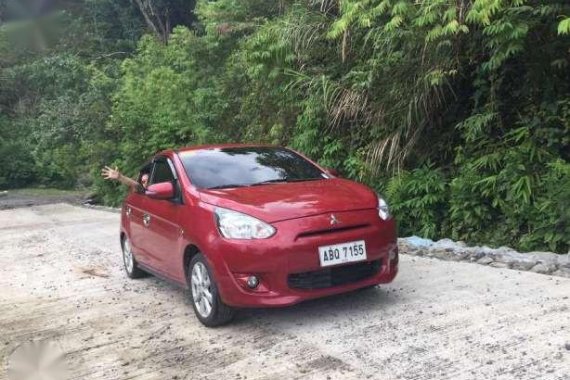 Mitsubishi Mirage 2015 Red HB Manual For Sale 