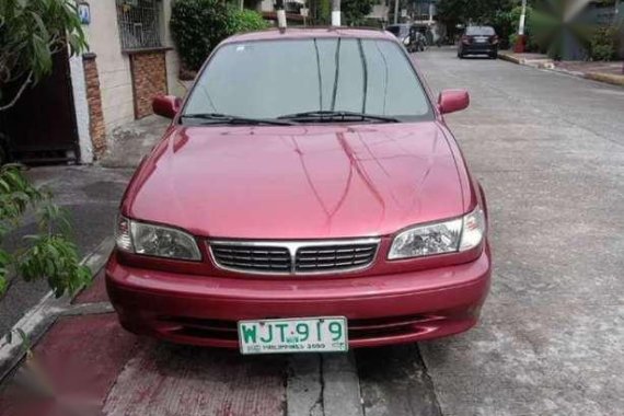 Toyota Corolla Gli 1.6 2000 AT Red For Sale 