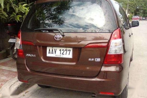 2014 Toyota Innova 25E Automatic Brown AAV1277