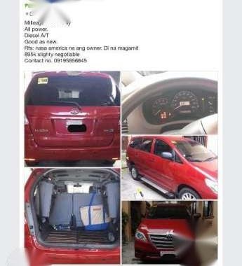 Good As New 2015 Toyota Innova 2.5 E AT For Sale