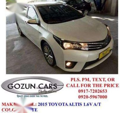 2015 Toyota Corolla Altis 1.6V