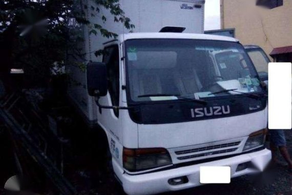 Isuzu Elf aluminum van 4he1 wide 14ft giga