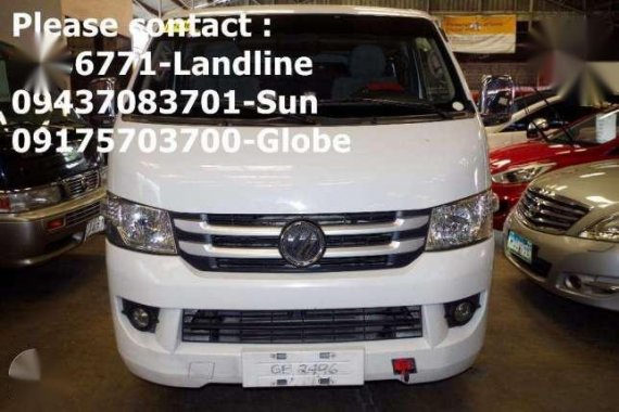 All Power 2015 Foton View Transvan MT For Sale