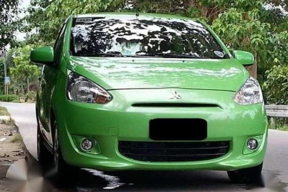 Mitsubishi Mirage GLS 2014 GLS MT Green For Sale 