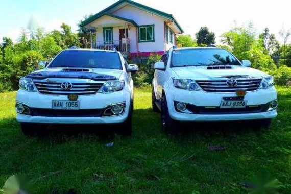 Toyota Fortuner Manual 2014 White For Sale 