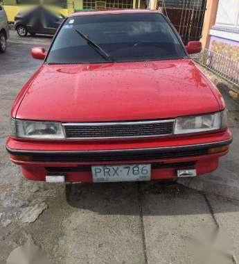 Toyota Corolla 1990 model red for sale 