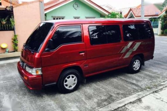 Nissan Urvan escapade Van red for sale