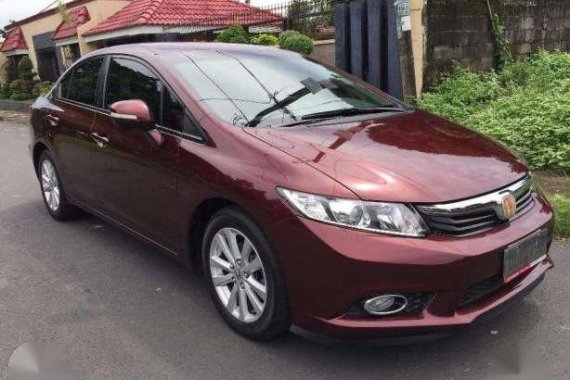 2013 Honda Civic 1.8 Exi AT Red For Sale 