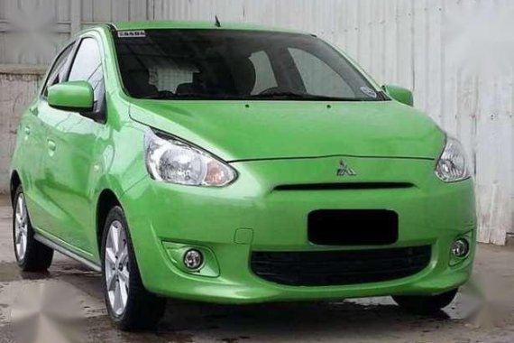 Mitsubishi Mirage 2014 GLS MT Green For Sale 